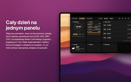 Cały dzień na jednym panelu