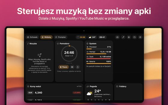 Sterujesz muzyką bez zmiany apki